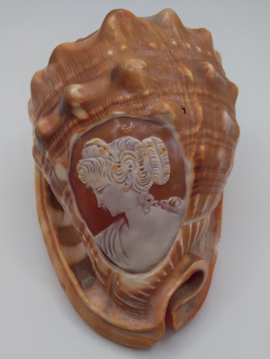 M Made In Italy Accessories - Hand Carved Shell Cameo Made In Italy